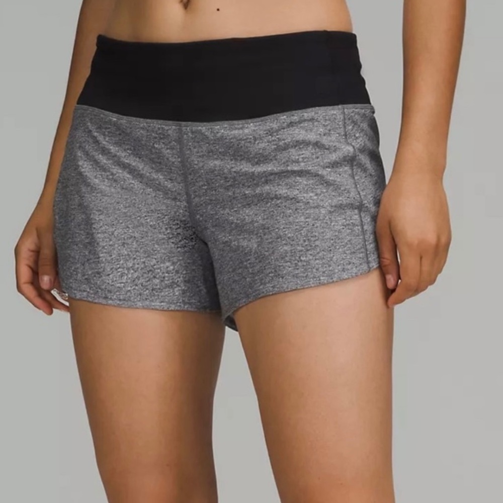 Lululemon Speed Up Low-Rise Lined Short 2.5" Gray